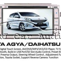 TV OEM khusus Toyota Agya - Ayla GPS Build in/double din/headu Diskon