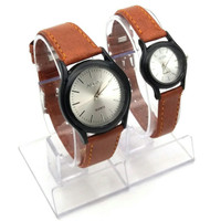 Jam tangan couple, Alba kulit, simple/elegant, kw super