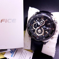 Jam Tangan Pria Casio Edifice Type EF-539 Leather Black Original
