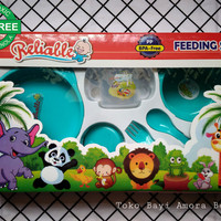 Jual FEEDING SET PERLENGKAPAN MAKAN BAYI RELIABLE BABY FS5001 PP BPA FREE Murah