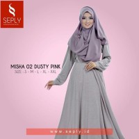 Gamis Plus Jilbab Satu Set Ukuran XL dan XXL SEPLY Misha-02