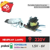 Jual Inverter Mini 3v DC to 220v AC ( Powerbank, Solar Cell ) Joule Thief Murah