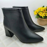ankle boots kulit sepatu import wanita sepatu boots kulit