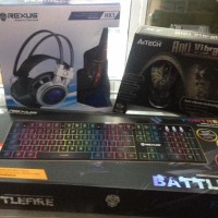A4Tech X7 XL747H, Keyboard Rexus K9RGB & HX1 Rexus Headset Gaming