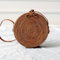 Jual diskon Tas Rotan Bulat (M) with Lining super murah Murah