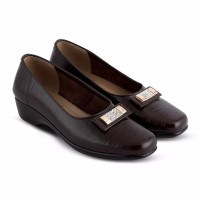 jual sepatu kulit wanita pantofel wedges JMS 0220