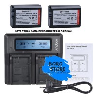 PAKET HEMAT 2 Pcs Baterai + Charger SONY NP-FW50 For A5000 A6000 A7