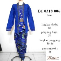 Jual Baju setelan anak perempuan tanggungB10318006 Kebaya muslim anak batik Murah