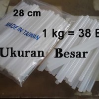 Jual x 38 pcs Glue stick BESAR , isi Lem Tembak 1cm x 28cm Murah