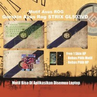 Garskin Laptop Asus Rog Strix GL503VD motif Inter - motif bisa request