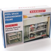 Rak Portable Serbaguna 2 susun Rak Piring / Panci / Dapur / Rak Sepatu