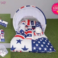 Kasur Lipat Baby Kelambu Motif Standard American/Honi/Number/Aliya