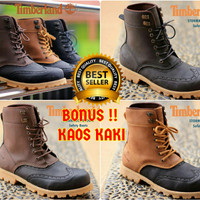 SEPATU BOOT PRIA TIMBERLAND STORMBUCK SAFETY UJUNG BESI