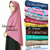 khimar simple ped jumbo jual hijab dan jilbab harga grosir murah meria