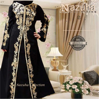 Jual Baju Pesta Hitam Na 563 | Baju gamis pesta arab-gamis umroh jumbo-xxxl Murah