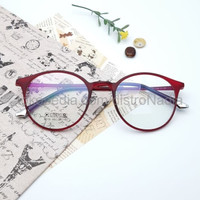 Kacamata Frame Wanita Fashion R6X76 Bisa Ganti Lensa Anti Radiasi