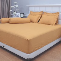 Sprei set polos emboss golden 160x200 tinggi 30 Vallery quincy