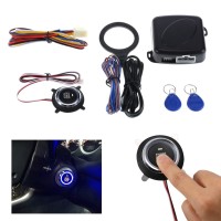 Alarm mobil keyless entry system push start stop button remote rfid