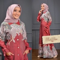 Gamis Oribelle Maheswari Red Plus Kerudung