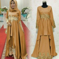 Jual PROMO HOT SALE !! BAJU MUSLIMAH PESTA LATIN GOLD Terbaru Murah