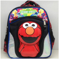 Tas anak Import Playgrup / TK model 3D / 3 Dimensi ELMO (BTK)