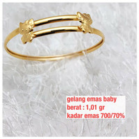 Gelang baby emas kuning 1.01 gram