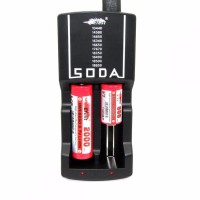 jual Efest SODA Universal Dual Slot Battery Charger Hitam
