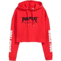 BAJU ATASAN WANITA Jaket Crop/Sweater/Hoodie Crop Purpose Tour