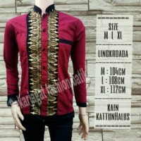 Batik Lamongan Premium Hem kattun motif kombinasi  prada 111
