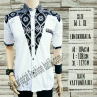 Batik Lamongan Premium Risna Batik HRB026 kenongo kemeja hem pendek pa