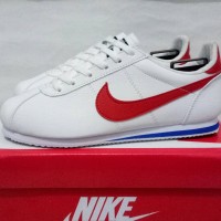 sepatu sneakers casual nike cortez putih merah biru cewek women wanita