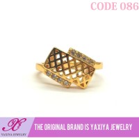 Cincin permata Lapis emas Perhiasan imitasi Gold Yaxiya Jewelry 086