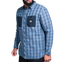 JAKET KEMEJA FLANNEL EIGER 3695D BOULDERHOSE ORIGINAL BIRU