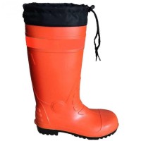 Promo Sepatu Safety Boot Rubber Orange (L/41-42) Krisbow Kw1000435