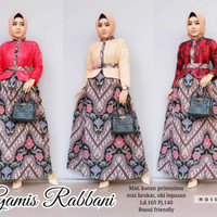 Gamis batik - gamis rabbani baju muslin wanita