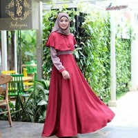 Busana baju dress syari gamis Muslimah Wanita Dewasa Terbaru BS036
