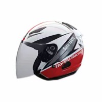 Helm KYT Edisi Racing Honda HRR Half Face Halfface size M L dan XL S
