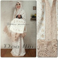 Mukena BARU Mukena sutra Paris Prada swarovsky full Bordir - renda KD