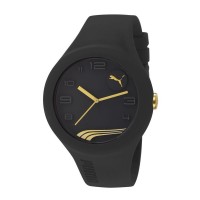 Jam Tangan Puma Form XL Black Gold PU103211008 Pria Wanita Original