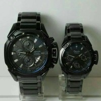 JAM TANGAN COUPLE ALEXANDRE CHRISTIE AC 6225 FULL BLACK ORIGINAL