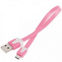 Noodle Style Micro 5 Pin to USB Sync Cable for Samsung / HTC / LG / So
