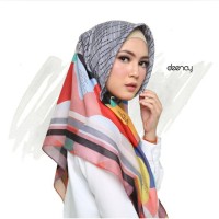 Jual Hijab Printing / Jilbab Segi Empat Deenay - GEMMA Murah