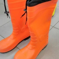 Promo Sepatu Safety Boot Rubber Orange (M/39-40) Krisbow Kw1000434