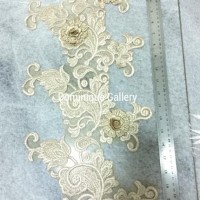 Promo Aplikais Brokat / Aplikasi Gaun Dress / Perlengkapan Jahit Gaun