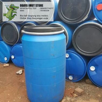 drum/tong HDPE 200 liter (untuk simpan oli, bumbu, ikan, sampah, dll)