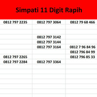 Jual Nomer Cantik Simpati 4G TLE 11 Digit Telkomsel Kartu Perdana Murah