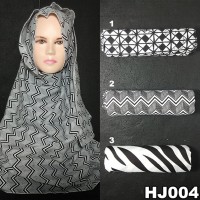 Pashmina Hijab Jilbab ootd Monochrome Murah ilf