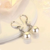 anting hook berbandul pearl dengan zircon cantik menawan ilf