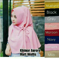 Jual Jilbab Instan khimar tali aurora wolvis termurah terbaik non pet Murah