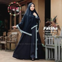 baru fatiha syari setelan gamis katun ima polos busui umbrella